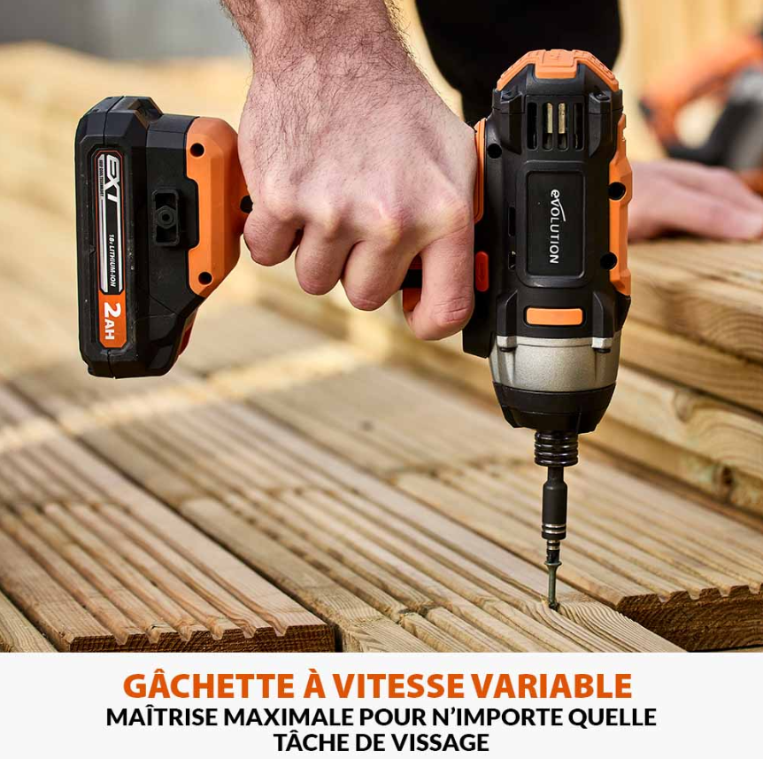 Visseuse à choc R180IDR-LI + 1 batterie 2AH + chargeur