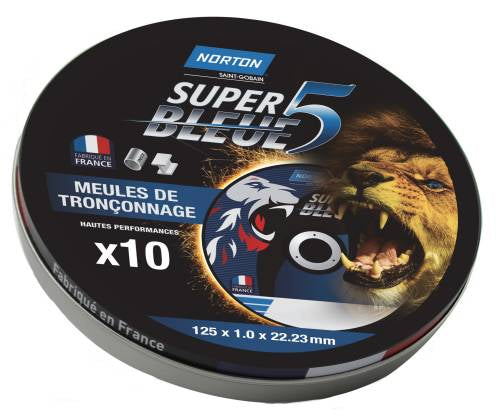 Disques Super bleue 5 125 x 1.0mm x 10