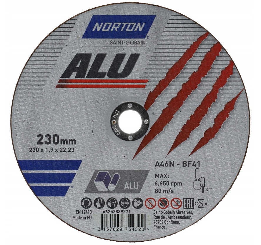 Disque à tronçonner ALU 230 x 1.9 mm A46N