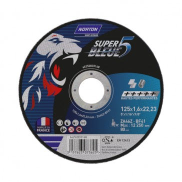 Disque Super bleue 5 125 x 1.6 mm