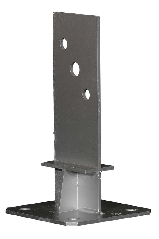 Pied de poteau en âme avec platine