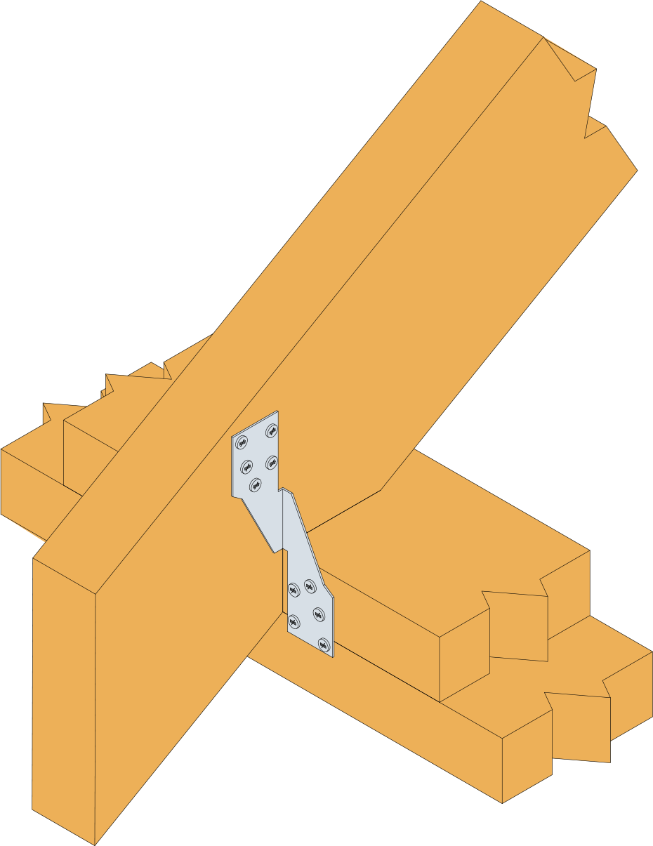 Équerre pour fermette et chevron