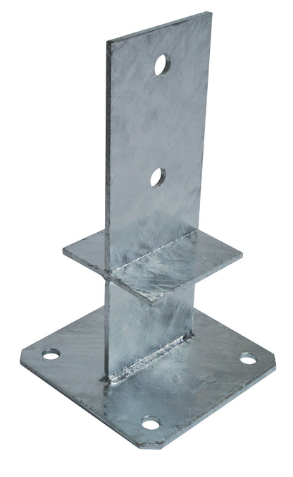 Pied de poteau en âme avec platine